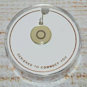 New Alex and Ani Silver Letter o Necklace Charm